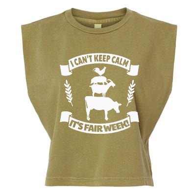 Fun State and County Fair Show Farm Animal Showing Quote Garment-Dyed Women's Muscle Tee