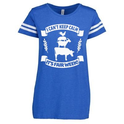 Fun State and County Fair Show Farm Animal Showing Quote Enza Ladies Jersey Football T-Shirt