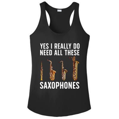 Funny Saxophone Art For Men Women Sax Player Musician Ladies PosiCharge Competitor Racerback Tank