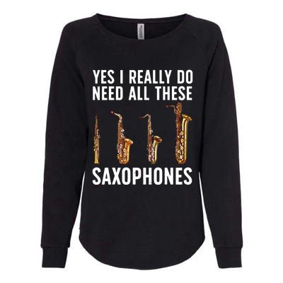 Funny Saxophone Art For Men Women Sax Player Musician Womens California Wash Sweatshirt