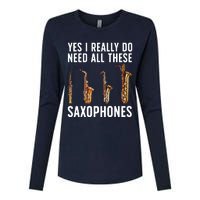 Funny Saxophone Art For Men Women Sax Player Musician Womens Cotton Relaxed Long Sleeve T-Shirt