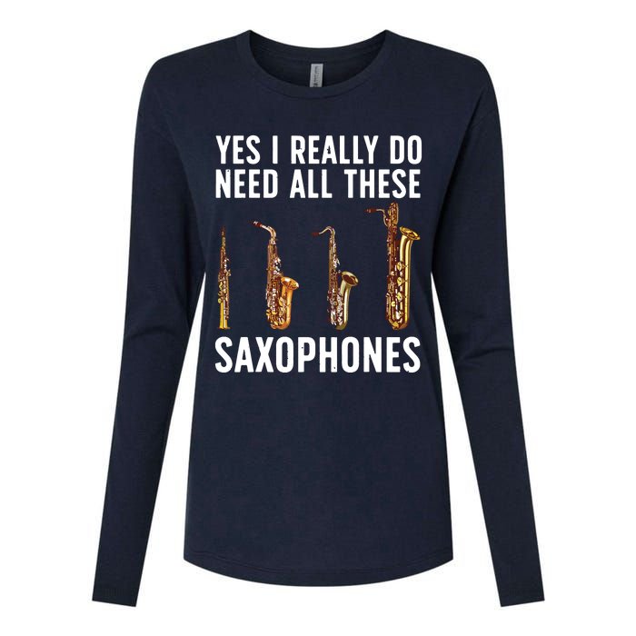 Funny Saxophone Art For Men Women Sax Player Musician Womens Cotton Relaxed Long Sleeve T-Shirt