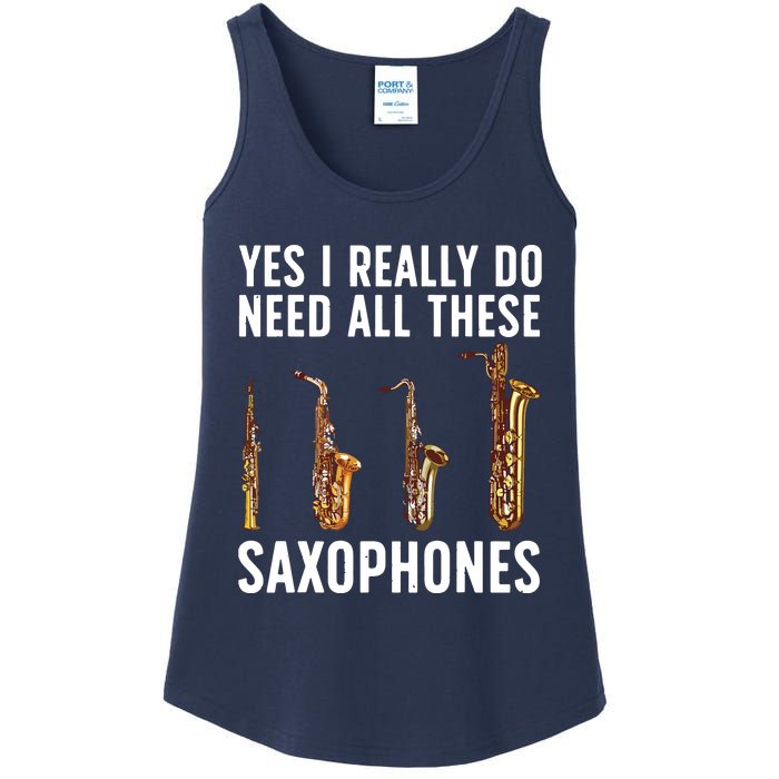 Funny Saxophone Art For Men Women Sax Player Musician Ladies Essential Tank