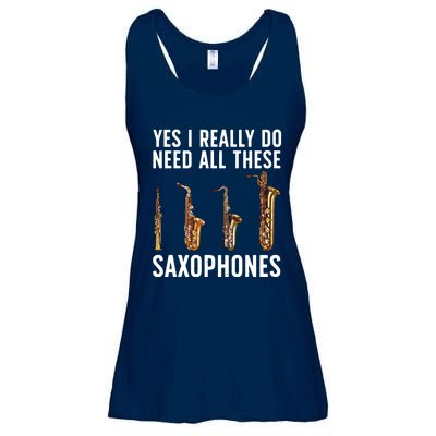 Funny Saxophone Art For Men Women Sax Player Musician Ladies Essential Flowy Tank