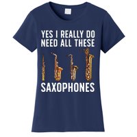 Funny Saxophone Art For Men Women Sax Player Musician Women's T-Shirt