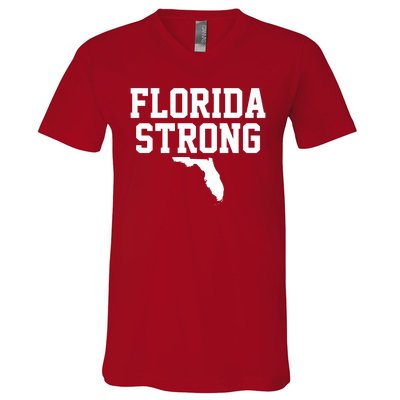 Florida Strong Awareness Hurricane Milton V-Neck T-Shirt