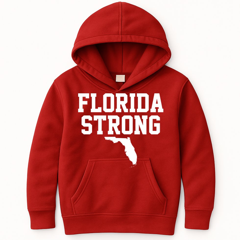 Florida Strong Awareness Hurricane Milton Kids Hoodie