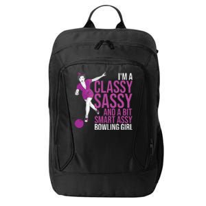 Funny Smart Assy Bowling Gift For Classy Bowler Women City Backpack