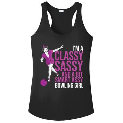 Funny Smart Assy Bowling Gift For Classy Bowler Women Ladies PosiCharge Competitor Racerback Tank