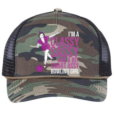 Funny Smart Assy Bowling Gift For Classy Bowler Women Retro Rope Trucker Hat Cap