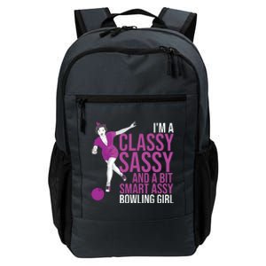 Funny Smart Assy Bowling Gift For Classy Bowler Women Daily Commute Backpack