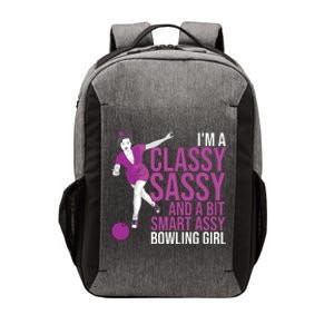 Funny Smart Assy Bowling Gift For Classy Bowler Women Vector Backpack