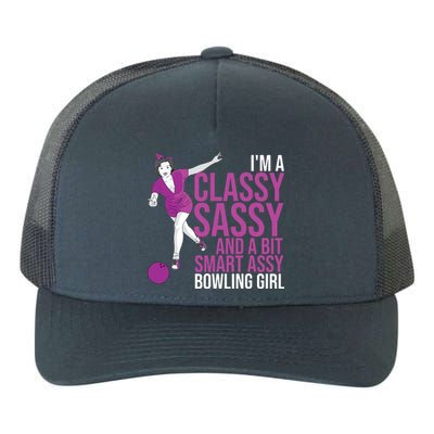 Funny Smart Assy Bowling Gift For Classy Bowler Women Yupoong Adult 5-Panel Trucker Hat