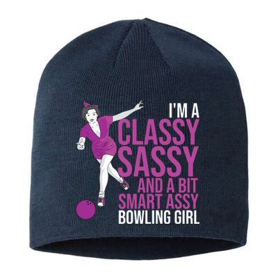 Funny Smart Assy Bowling Gift For Classy Bowler Women Sustainable Beanie