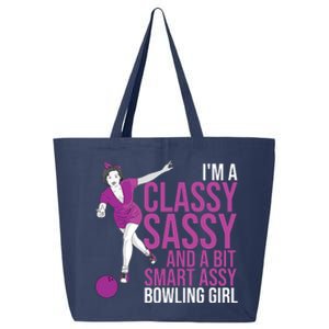 Funny Smart Assy Bowling Gift For Classy Bowler Women 25L Jumbo Tote