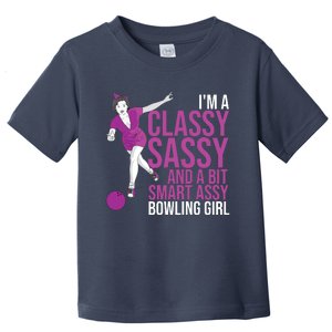 Funny Smart Assy Bowling Gift For Classy Bowler Women Toddler T-Shirt