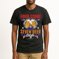 Four Score And Seven Beer Ago 4th Of July Tall T-Shirt