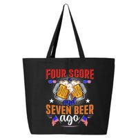 Four Score And Seven Beer Ago 4th Of July 25L Jumbo Tote
