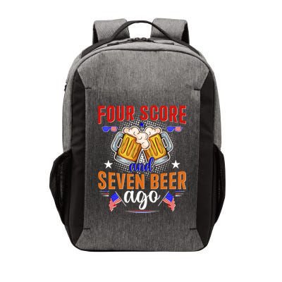 Four Score And Seven Beer Ago 4th Of July Vector Backpack