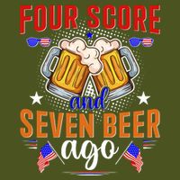 Four Score And Seven Beer Ago 4th Of July Sustainable Bucket Hat