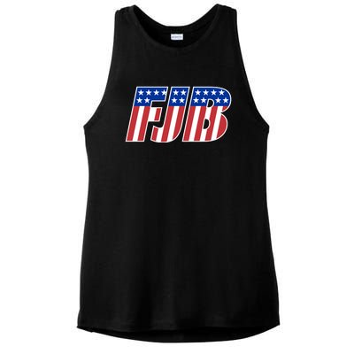 FJB Stars And Stripes Ladies PosiCharge Tri-Blend Wicking Tank