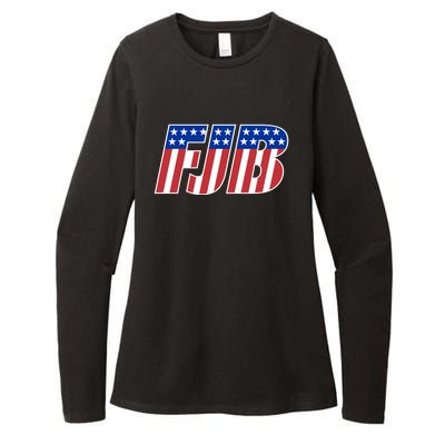 FJB Stars And Stripes Womens CVC Long Sleeve Shirt