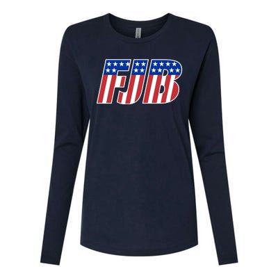 FJB Stars And Stripes Womens Cotton Relaxed Long Sleeve T-Shirt