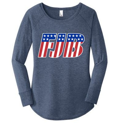 FJB Stars And Stripes Women's Perfect Tri Tunic Long Sleeve Shirt