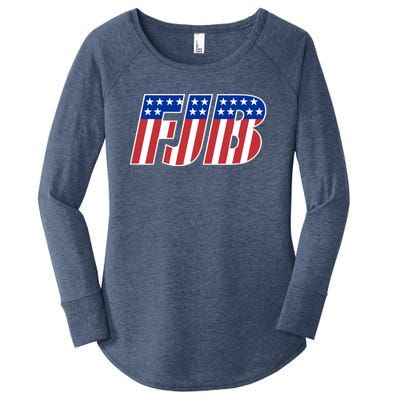 FJB Stars And Stripes Women's Perfect Tri Tunic Long Sleeve Shirt