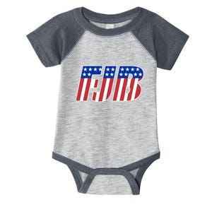 FJB Stars And Stripes Infant Baby Jersey Bodysuit