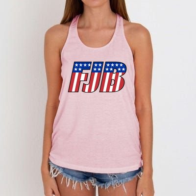 FJB Stars And Stripes Women's Knotted Racerback Tank