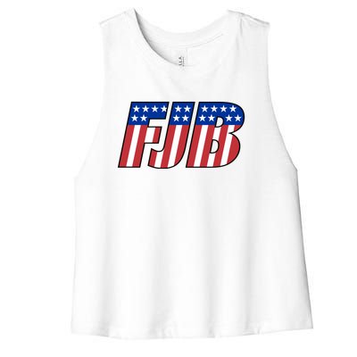 FJB Stars And Stripes Women's Racerback Cropped Tank