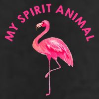 Flamingo Spirit Animal Cute Flamingo Lover 7 Panel Mesh Trucker Snapback Hat