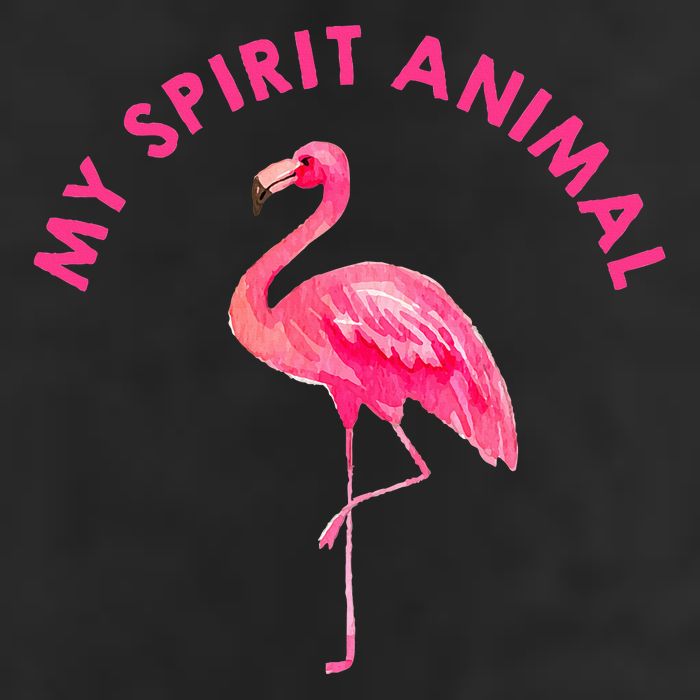 Flamingo Spirit Animal Cute Flamingo Lover 7 Panel Mesh Trucker Snapback Hat