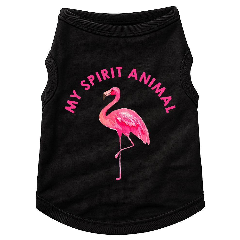 Flamingo Spirit Animal Cute Flamingo Lover Doggie Tank