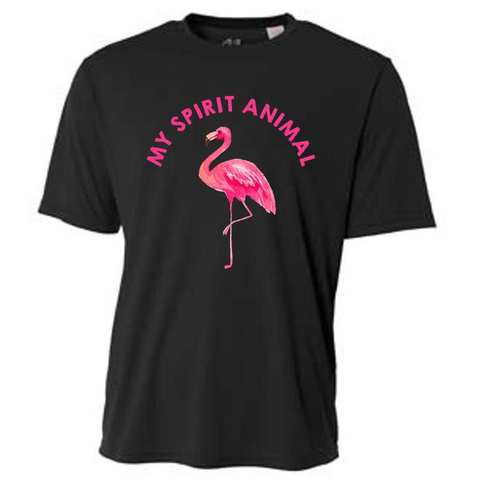 Flamingo Spirit Animal Cute Flamingo Lover Cooling Performance Crew T-Shirt