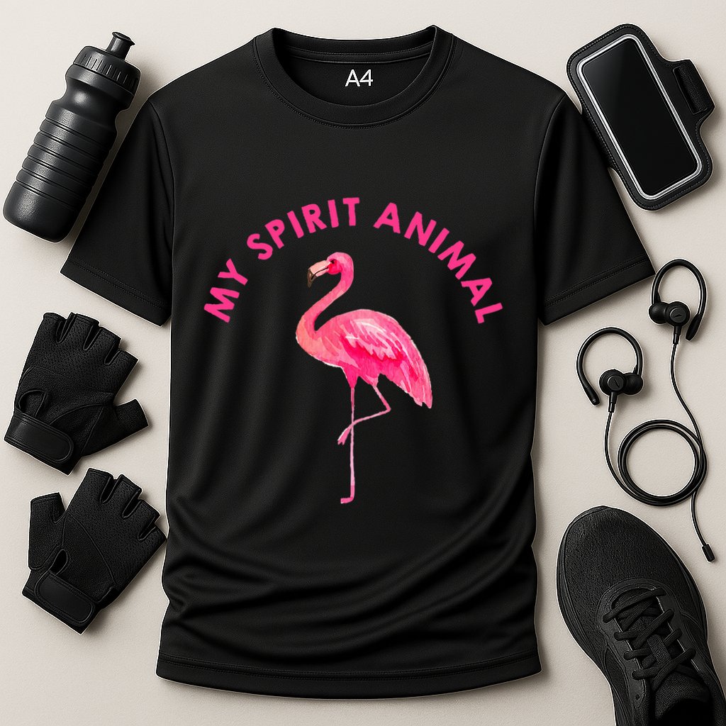 Flamingo Spirit Animal Cute Flamingo Lover Cooling Performance Crew T-Shirt