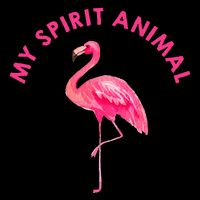 Flamingo Spirit Animal Cute Flamingo Lover Button
