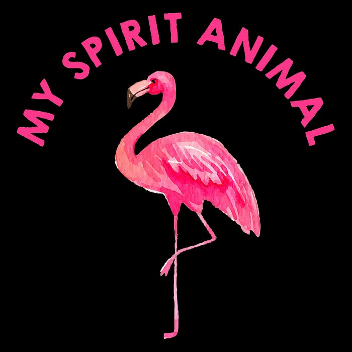 Flamingo Spirit Animal Cute Flamingo Lover Button
