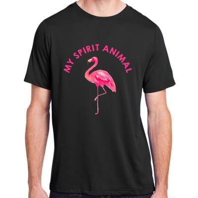 Flamingo Spirit Animal Cute Flamingo Lover Adult ChromaSoft Performance T-Shirt