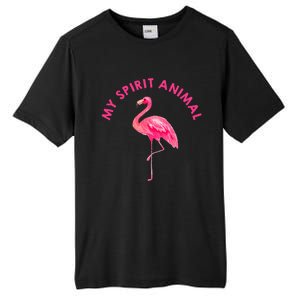 Flamingo Spirit Animal Cute Flamingo Lover Tall Fusion ChromaSoft Performance T-Shirt