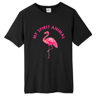 Flamingo Spirit Animal Cute Flamingo Lover Tall Fusion ChromaSoft Performance T-Shirt