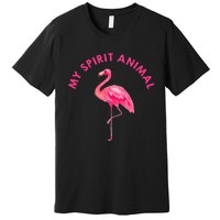 Flamingo Spirit Animal Cute Flamingo Lover Premium T-Shirt