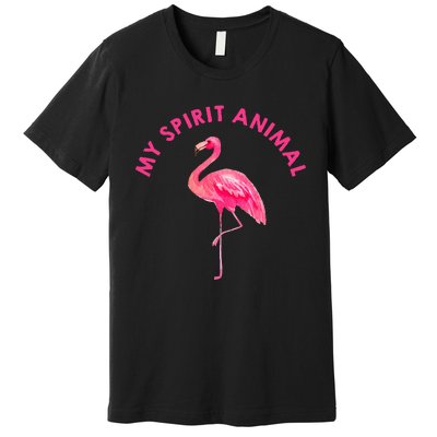 Flamingo Spirit Animal Cute Flamingo Lover Premium T-Shirt