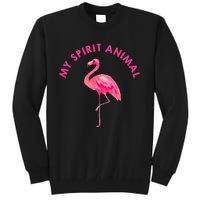 Flamingo Spirit Animal Cute Flamingo Lover Tall Sweatshirt