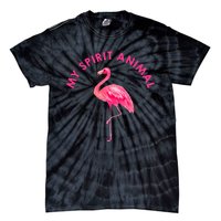 Flamingo Spirit Animal Cute Flamingo Lover Tie-Dye T-Shirt