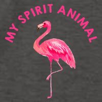 Flamingo Spirit Animal Cute Flamingo Lover Vector Backpack