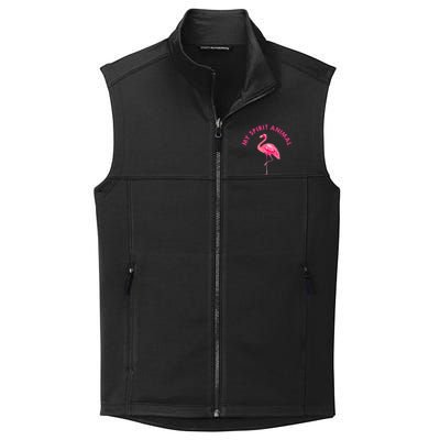 Flamingo Spirit Animal Cute Flamingo Lover Collective Smooth Fleece Vest