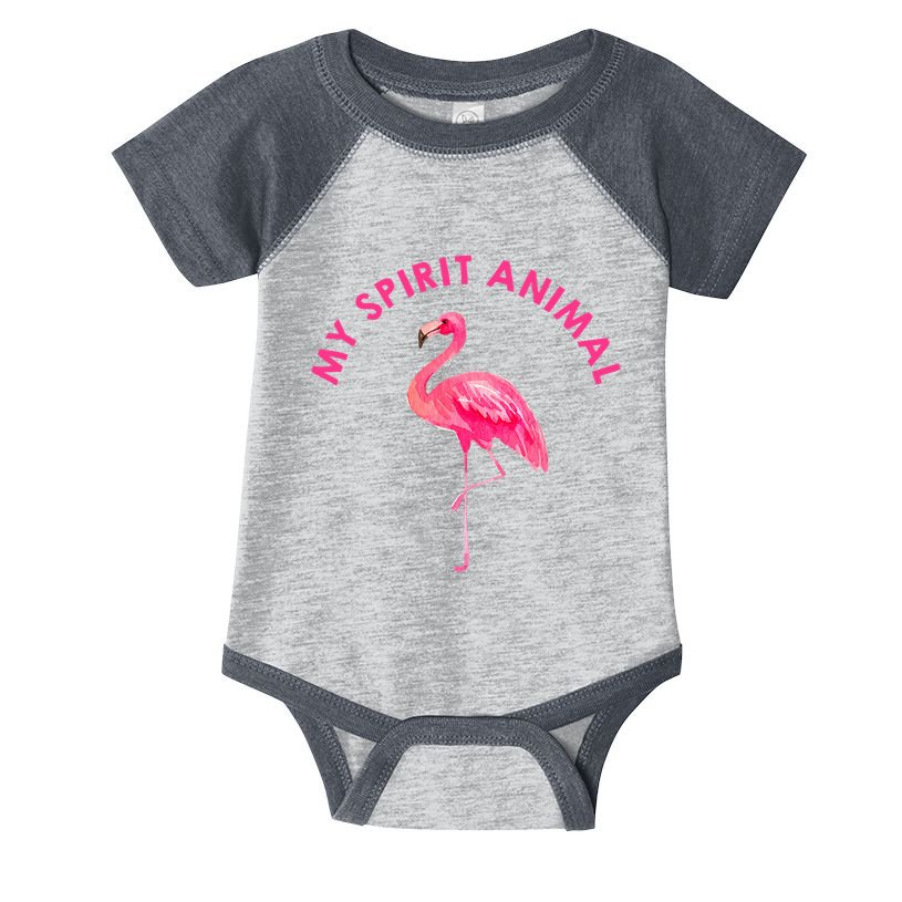 Flamingo Spirit Animal Cute Flamingo Lover Infant Baby Jersey Bodysuit