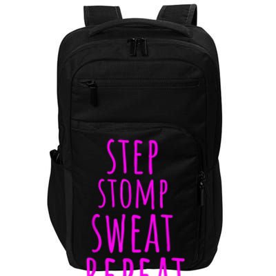 Funny Step Aerobics I Love Step Aerobic Step Aerobics Impact Tech Backpack